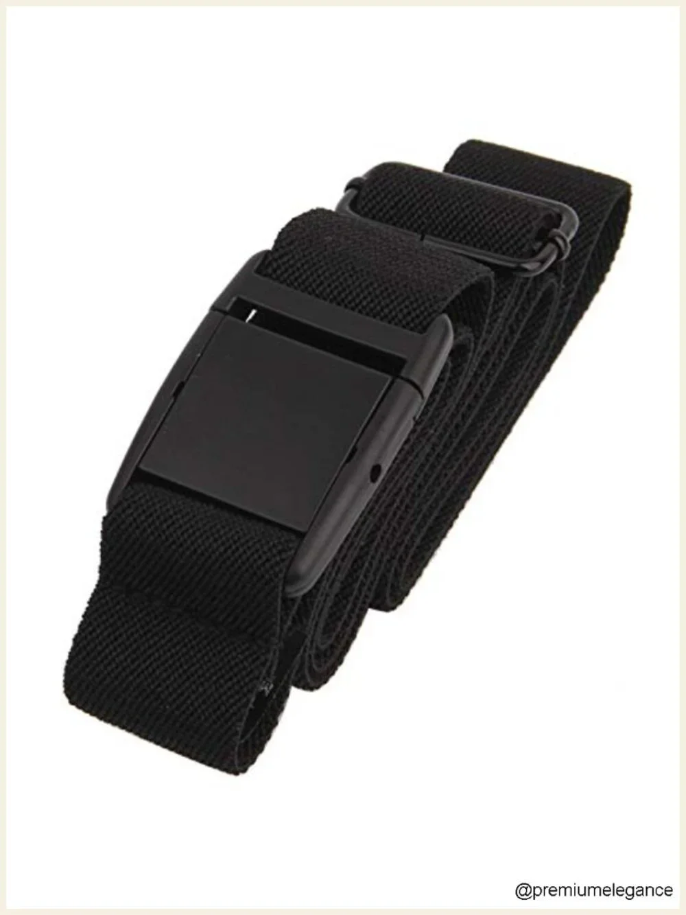 Elastic Invisible Belt Smooth PVC Buckle for Jeans